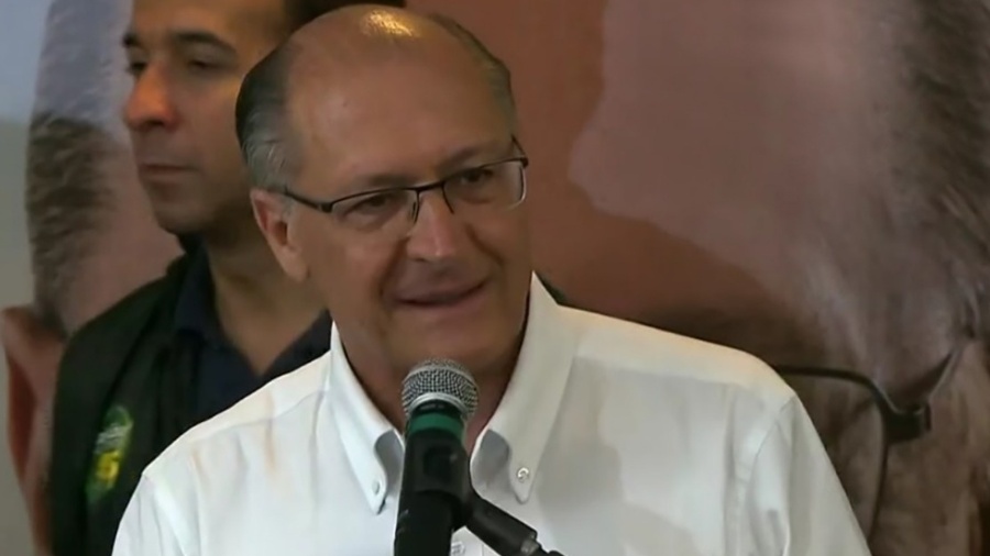 Geraldo Alckmin (PSDB) durante a eleição presidencial de 2018; Justiça Federal pediu o bloqueio de bens do ex-governador de SP - Reprodução/GloboNews