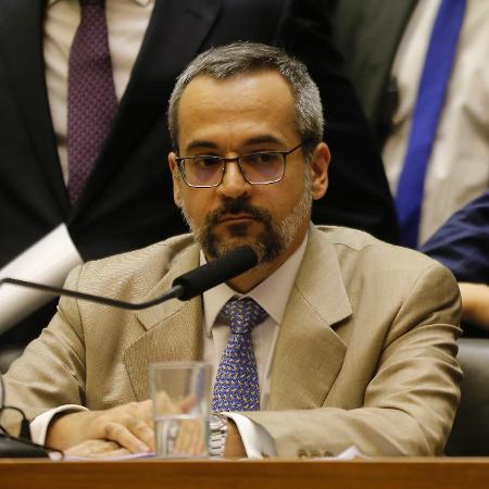 15.mai.2019 - O ministro da Educação Abraham Weintraub fala na Câmara - Dida Sampaio/Estadão Conteúdo