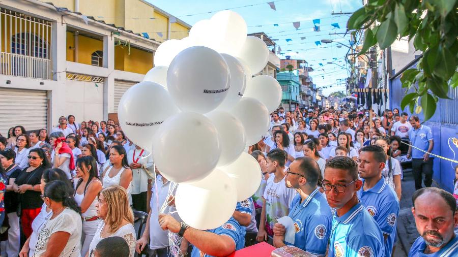 Moradores de Paraisópolis participam de ato em homenagem às nove vitimas mortas no último domingo -  JOSE BARBOSA/FUTURA PRESS