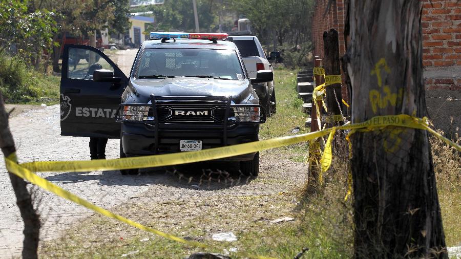 Área onde foram encontrados 29 corpos no México - Ulises Ruiz/AFP