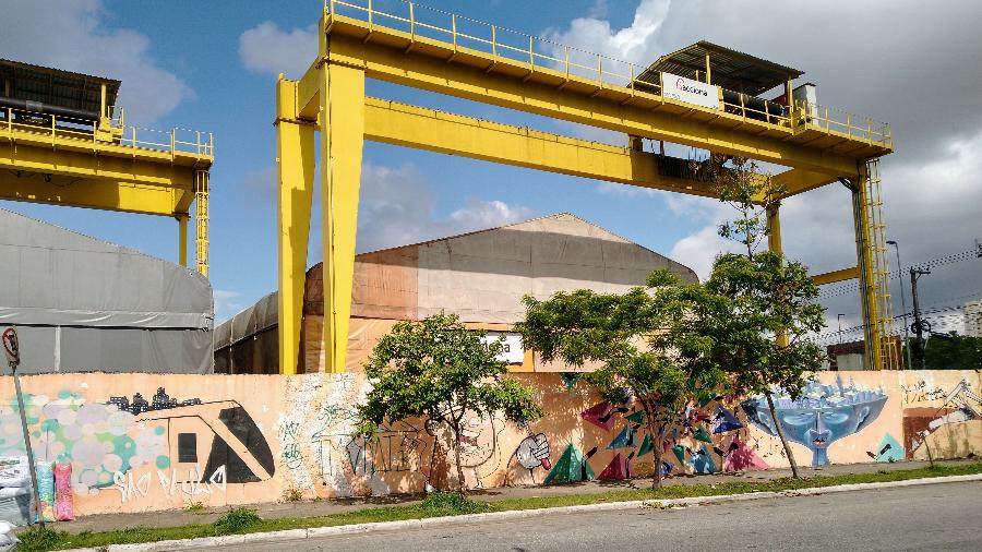 Canteiro de obra da futura estação Freguesia do Ó, da Linha 6 - Laranja do Metrô-SP; construção está paralisada - Cleber Souza/UOL