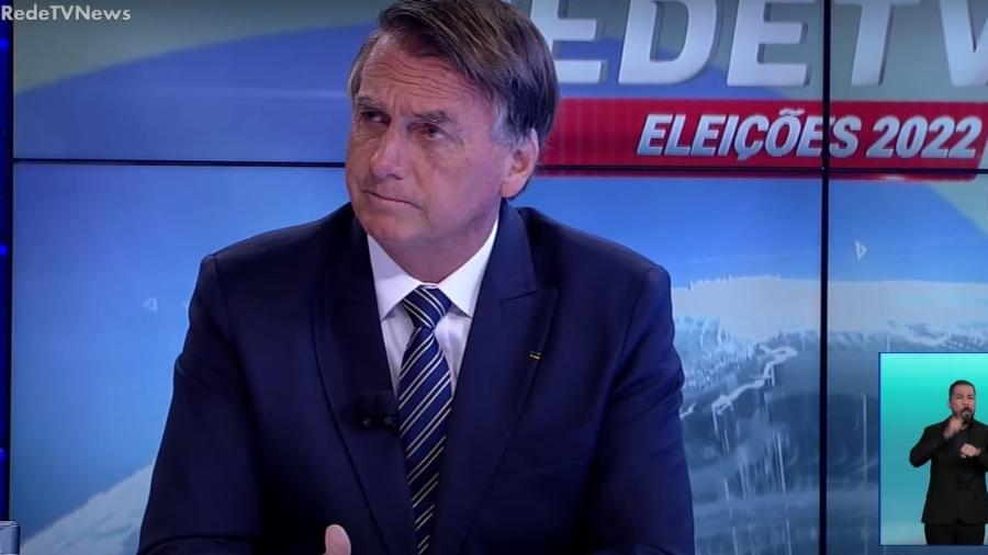 Bolsonaro concede entrevista à RedeTV! como candidato à Presidência - Reprodução/RedeTV!