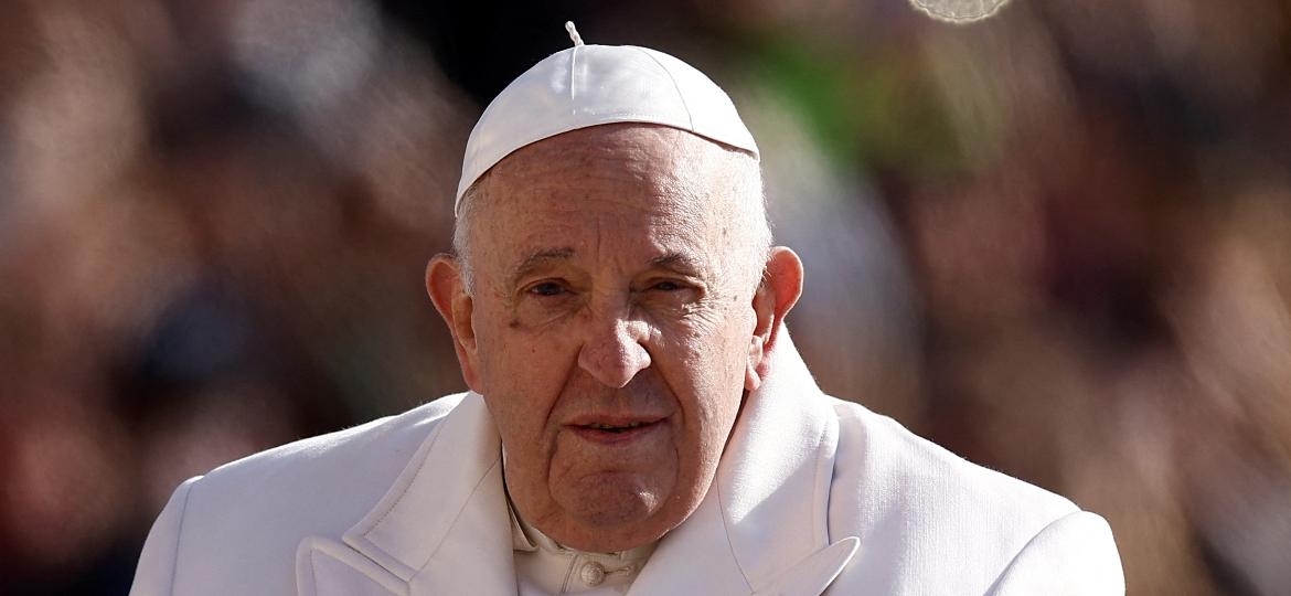 Papa Francisco em audiência na Praça São Pedro, no Vaticano, em março - Guglielmo Mangiapane/REUTERS