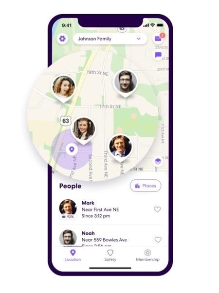 Life 360, disponível para iOS e Android, permite saber localização de membros da família e até status da bateria dos celulares - Divulgação
