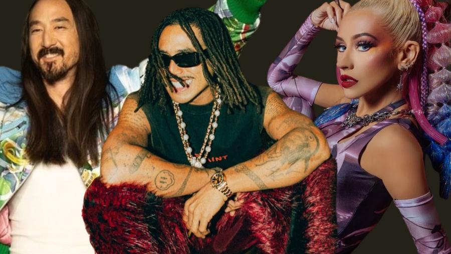 Steve Aoki, Matuê e Christina Aguilera são alguns dos nomes confirmados do festival - Divulgação/Instagram