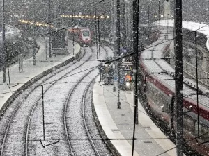 Tempestade de neve antes do inverno cobre Paris e outras cidades da França; veja fotos