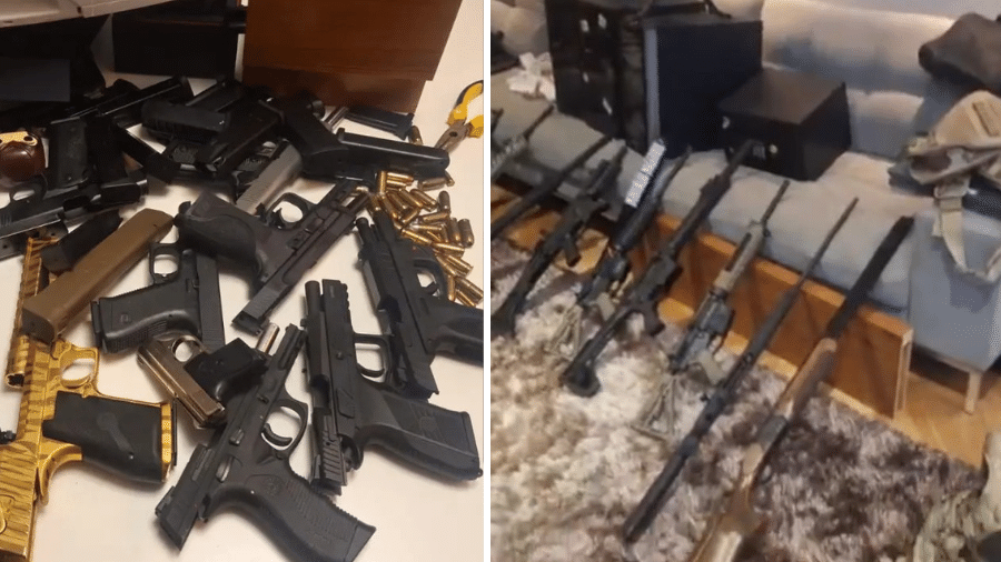 Foram encontradas 240 armas que abasteciam o Comando Vermelho Foram encontradas 240 armas que abasteciam o Comando Vermelho