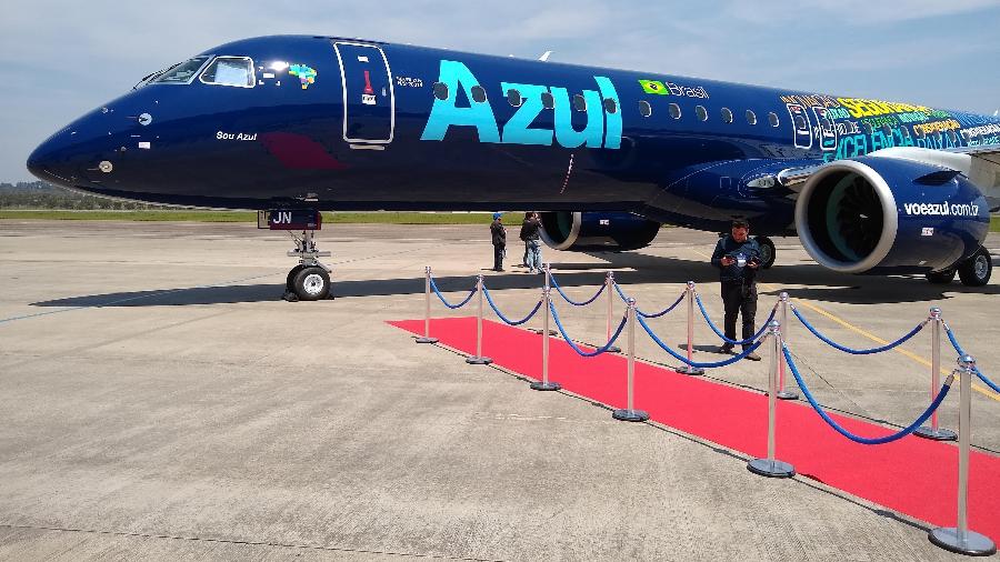 Azul recebeu o 1º Embraer E195-E2 em setembro - Vinícius Casagrande/UOL