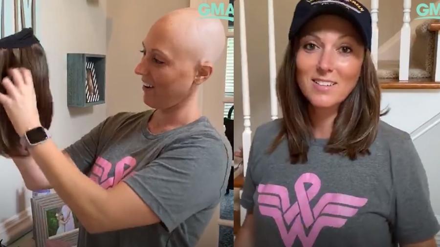 Dana McSwain, de 36 anos, foi diagnosticada com câncer de mama em estágio II  - Reprodução/ABC News