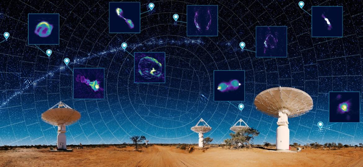 Mapa do Universo foi realizado pela Csiro, agência científica australiana - Divulgação/Csiro