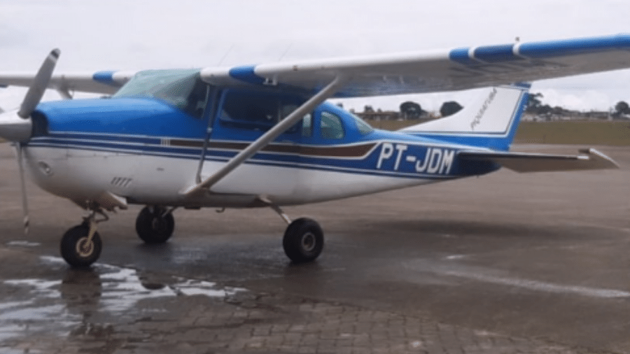 Monomotor foi roubado no aeroporto de Ourilândia do Norte, no sul do Pará; ação dos bandidos foi registrada por câmeras de segurança - Reprodução/Instagram