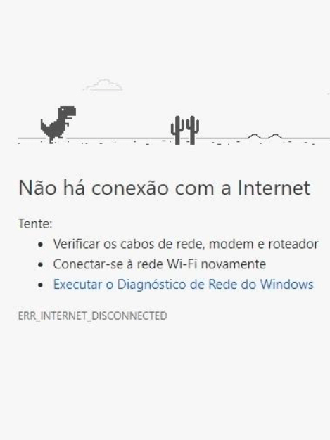 Como jogar sem internet - Jogo do dinossauro - Google Chrome 