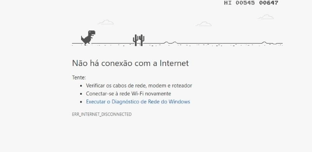 Saiba como jogar o jogo oculto do dinossauro não estando offline