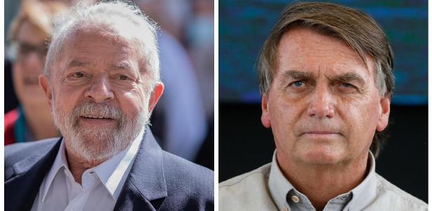 Eleições 2022: Lula (PT) e Bolsonaro (PL)