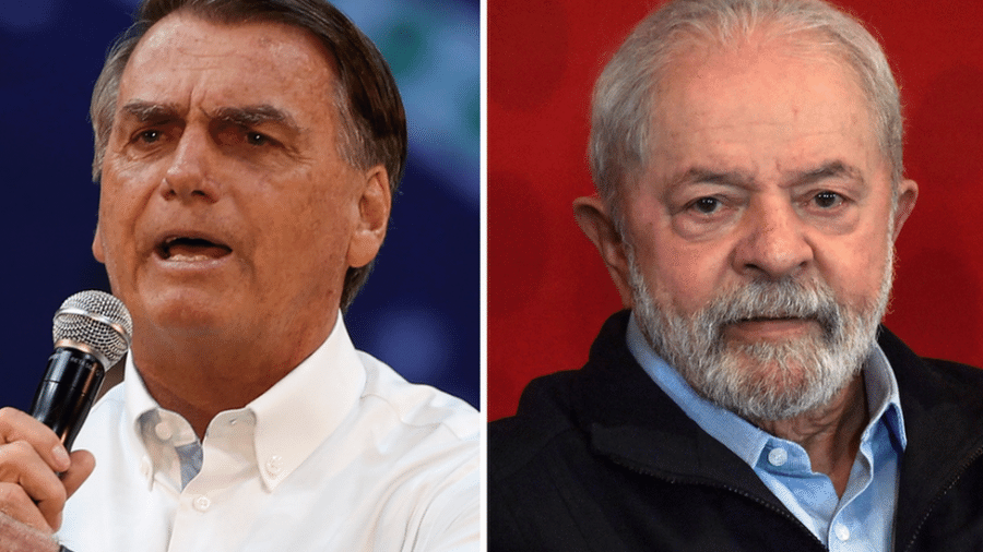 Jair Bolsonaro e Luiz Inácio Lula da Silva: os dois candidatos aparecem na frente em todas as pesquisas de opinião recentes - GETTY IMAGES
