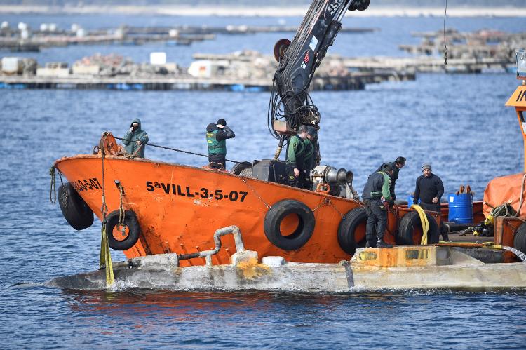 Submarino usado para tráfico encontrado na Espanha em 2023 Submarino usado para tráfico encontrado na Espanha em 2023