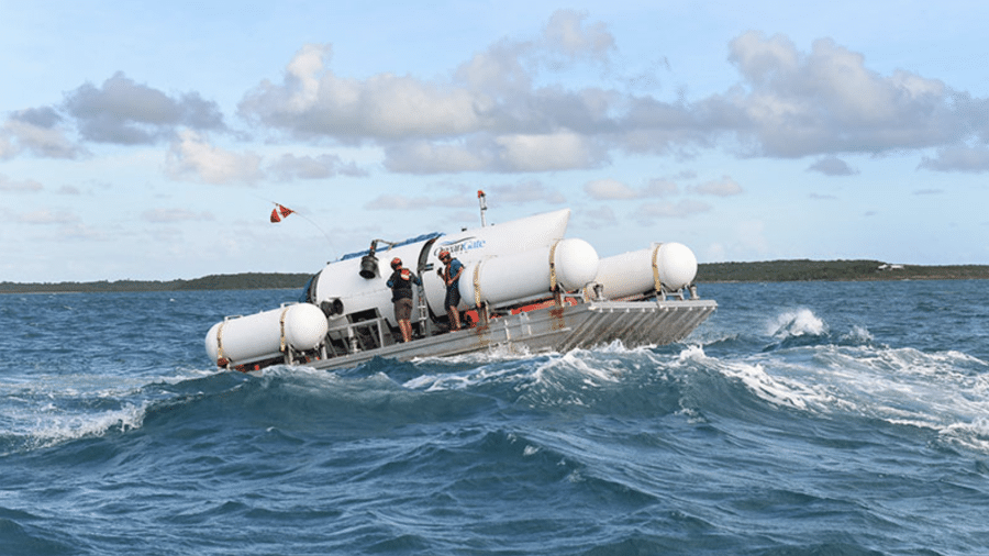 O submersível Titan, da OceanGate - Reprodução / OceanGate