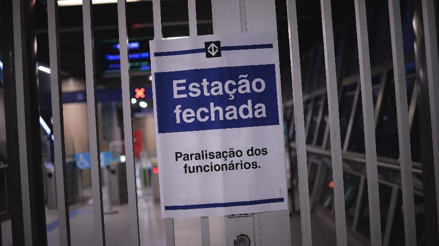 Estações operadas pelo Metrô de São Paulo serão fechadas por causa da greve na próxima terça-feira (28)