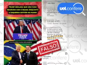 Trump não disse que negará negócios com Brasil; legenda de vídeo é falsa