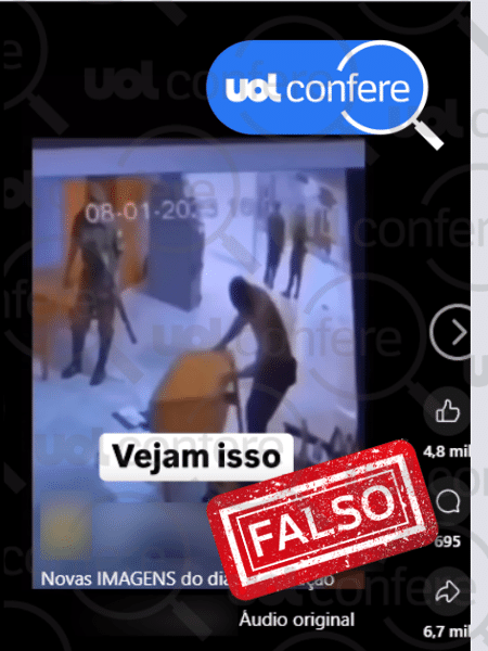 1º.abr.2025 - Militares fizeram barricada; Planalto já tinha sido atacado 1º.abr.2025 - Militares fizeram barricada; Planalto já tinha sido atacado