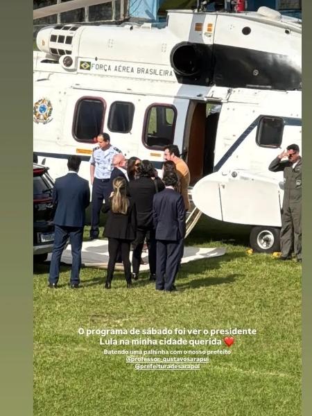 Lula e Janja chegam ao interior de SP para casamento do neto Lula e Janja chegam ao interior de SP para casamento do neto