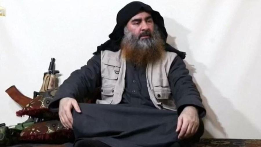 Em mensagem, líder do grupo extremista comentou derrota em Baghouz, último reduto na Síria - Reprodução