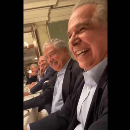 Roberto D'Ávila em jantar com o ex-presidente Temer - Reprodução - Reprodução