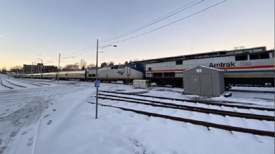 O trem Amtrak Crescent 20 ficou preso por quase 40 horas na Virgínia devido à tempestade de inverno  - Reprodução/Associated Press