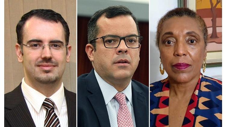 Lista tríplice para o STSE: André Ramos Tavares, Fabrício Medeiros e Vera Lúcia Santana de Araújo Imagem: Justiça Eleitoral/Senado/EBC