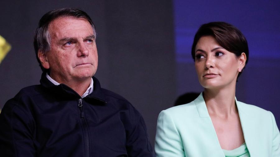 Jair Bolsonaro e Michelle Bolsonaro - Isac Nóbrega/PR