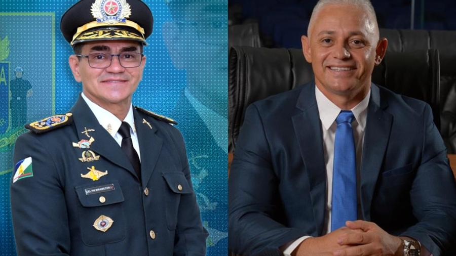 Coronel Miramilton (esq.) e deputado estadual Rarison Barbosa (PMB, dir.) foram alvos de operação da Polícia Federal