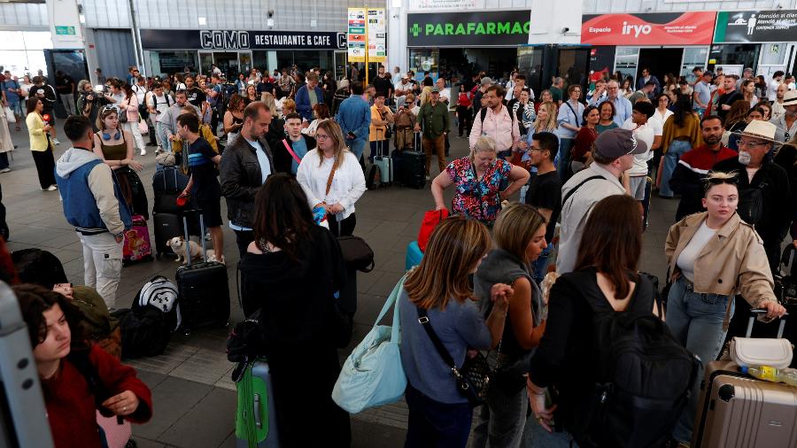 Aeroporto de Madri foi fechado após apagão - Eva Manez/REUTERS