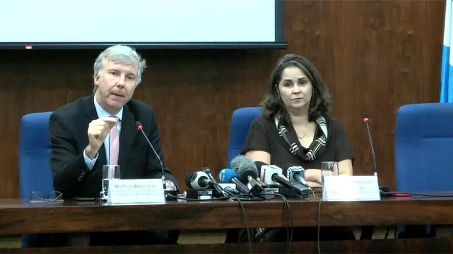 O procurador adjunto Marlon Weichert e a procuradora Eugênia Gonzaga, ex-integrante da Comissão de Desaparecidos Políticos - Reprodução