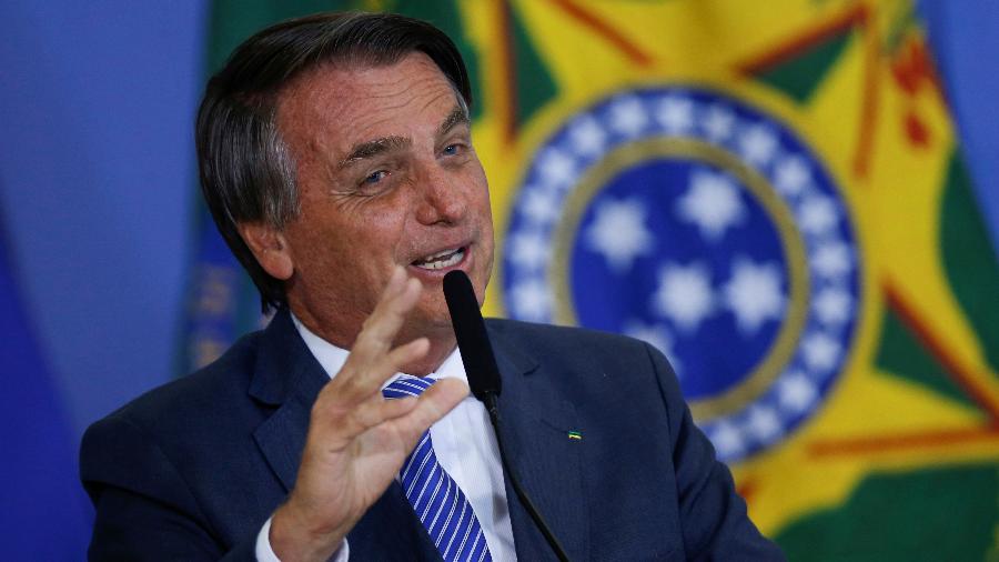 13.set.2021 - O presidente Jair Bolsonaro (PL), durante evento no Palácio do Planalto - Adriano Machado/Reuters