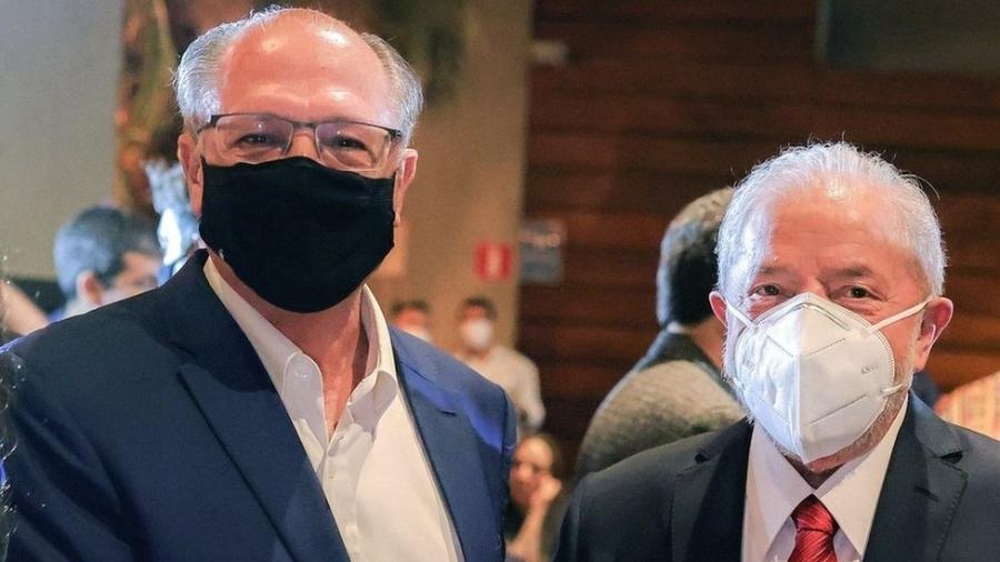 Lula e Alckmin se encontraram em evento promovido pelo Grupo Prerrogativas, em dezembro de 2021 - Ricardo Stuckert/Divulgação