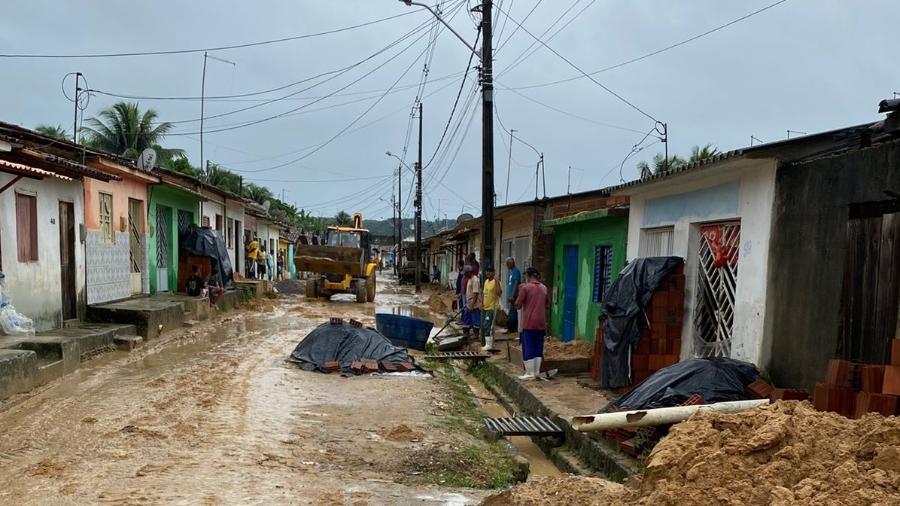 Governador de Alagoas pretende decretar emergência por causa das chuvas que atingem estado - Prefeitura de Rotedo/Divulgação