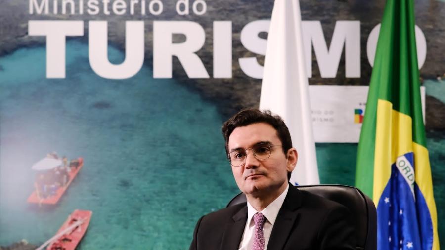 O ministro do Turismo, Celso Sabino (União Brasil)
