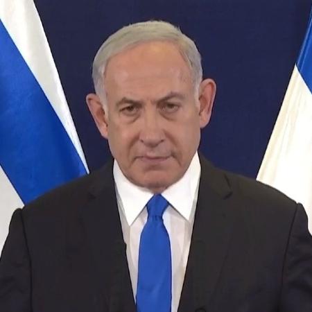 Benjamin Netanyahu em declaração à nação no 3º dia de guerra do país contra o Hamas