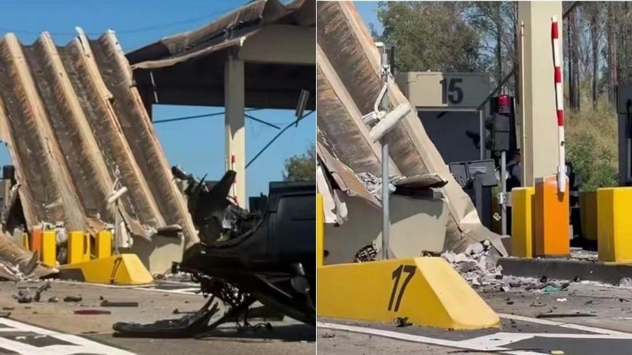 acidente-ocorreu-em-praca-de-pedagio-da-rodovia-governador-doutor-adhemar-pereira-de-barros-sp-340-1785100140411_v2_900x506 Acidente fatal em Campinas: motorista morre após capotar na SP-340 e atingir praça de pedágio