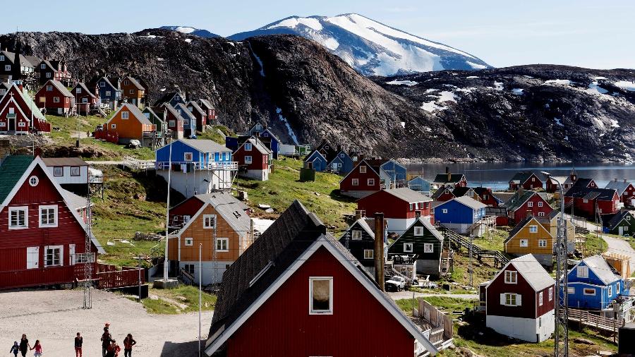11.jul.2015 - Vista geral de Upernavik, na Groenlândia - Ritzau Scanpix/Linda Kastrup via Reuters