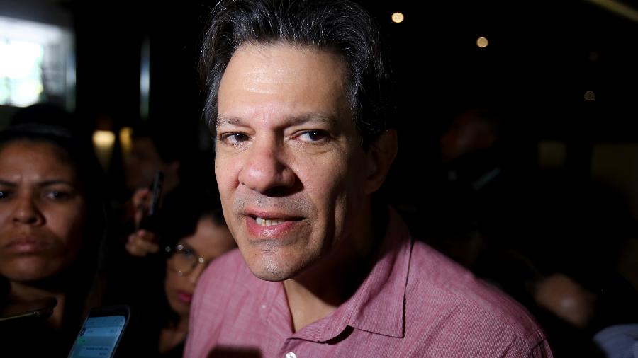 Fernando Haddad, durante Executiva Nacional do PT em Salvador - TIAGO CALDAS/FOTOARENA/ESTADÃO CONTEÚDO