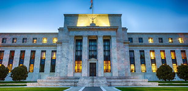 Prédio do Federal Reserve, FED, o Banco Central nos Estados Unidos EUA em Washington