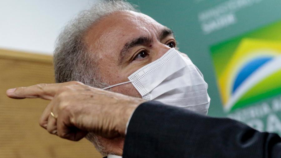 7.dez.2021 - O ministro da Saúde, Marcelo Queiroga, durante cerimônia no Incor, em São Paulo - Suamy Beydoun/AGIF/Estadão Conteúdo