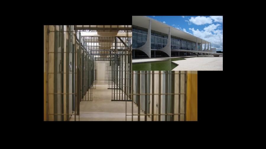 Celas de uma cadeia e Palácio do Planalto: para Bolsonaro, esses termos se tornaram permutáveis - Félix Zucco/Agencia RBS; EBC