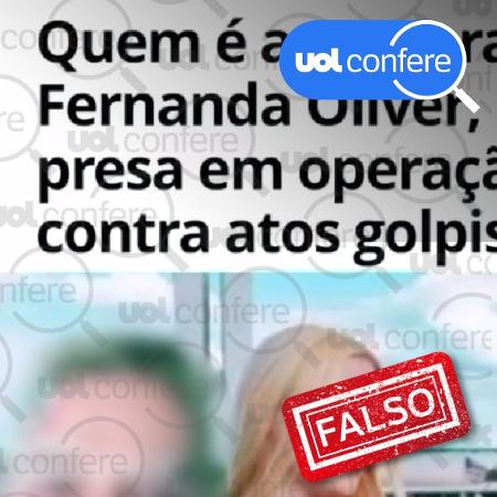 25.ago.2023 - Fernanda Ôliver teve prisão decretada por incentivar os atos golpistas de 8/1