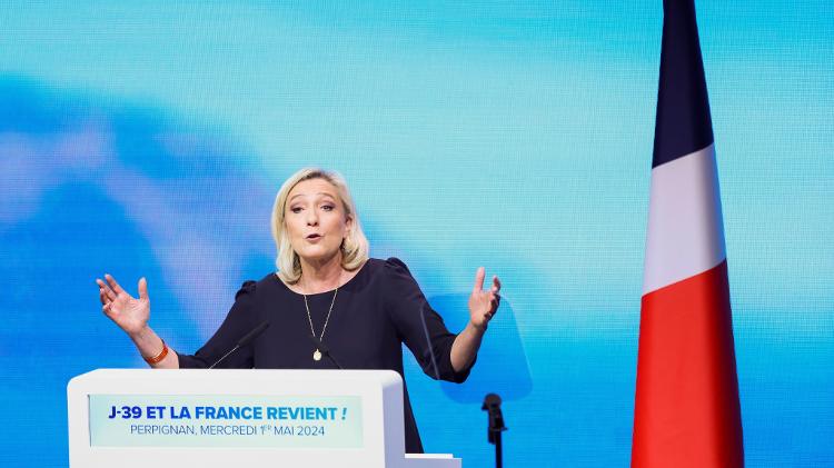 Marine Le Pen, líder da extrema direita francesa 