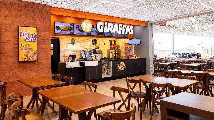 No Brasil, o Giraffas tem uma rede com 400 franquias, como esta unidade em Navegantes (SC) No Brasil, o Giraffas tem uma rede com 400 franquias, como esta unidade em Navegantes (SC)