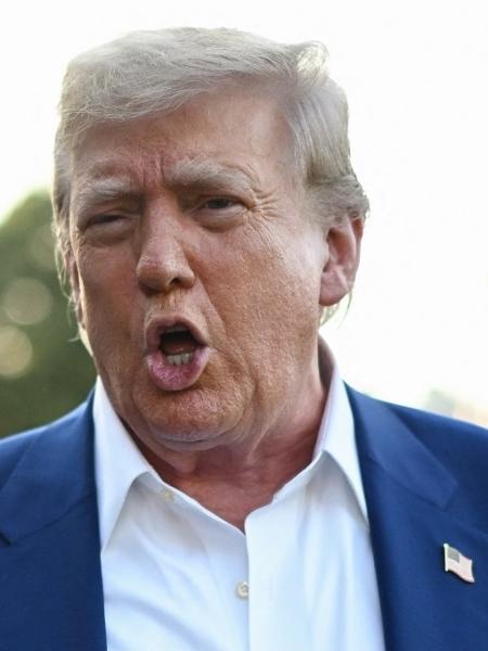 O presidente dos EUA, Donald Trump, fala à imprensa O presidente dos EUA, Donald Trump, fala à imprensa
