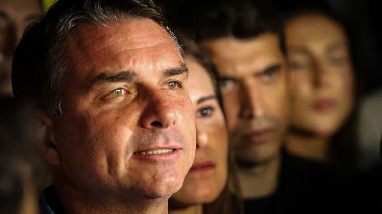 O senador e candidato à Presidência, Flávio Bolsonaro