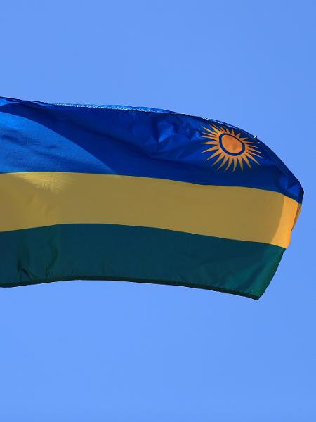 Bandeira de Ruanda, país da África
